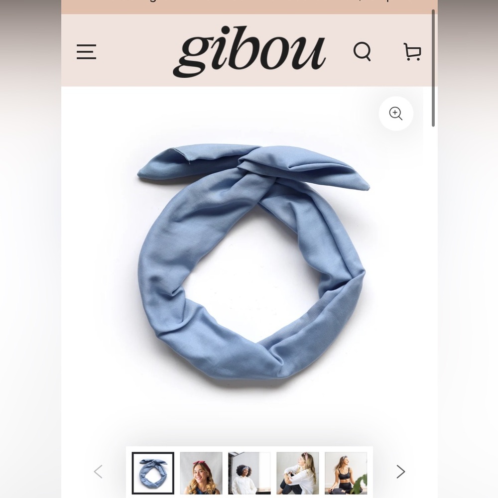 Gibou Blue twisted Headband